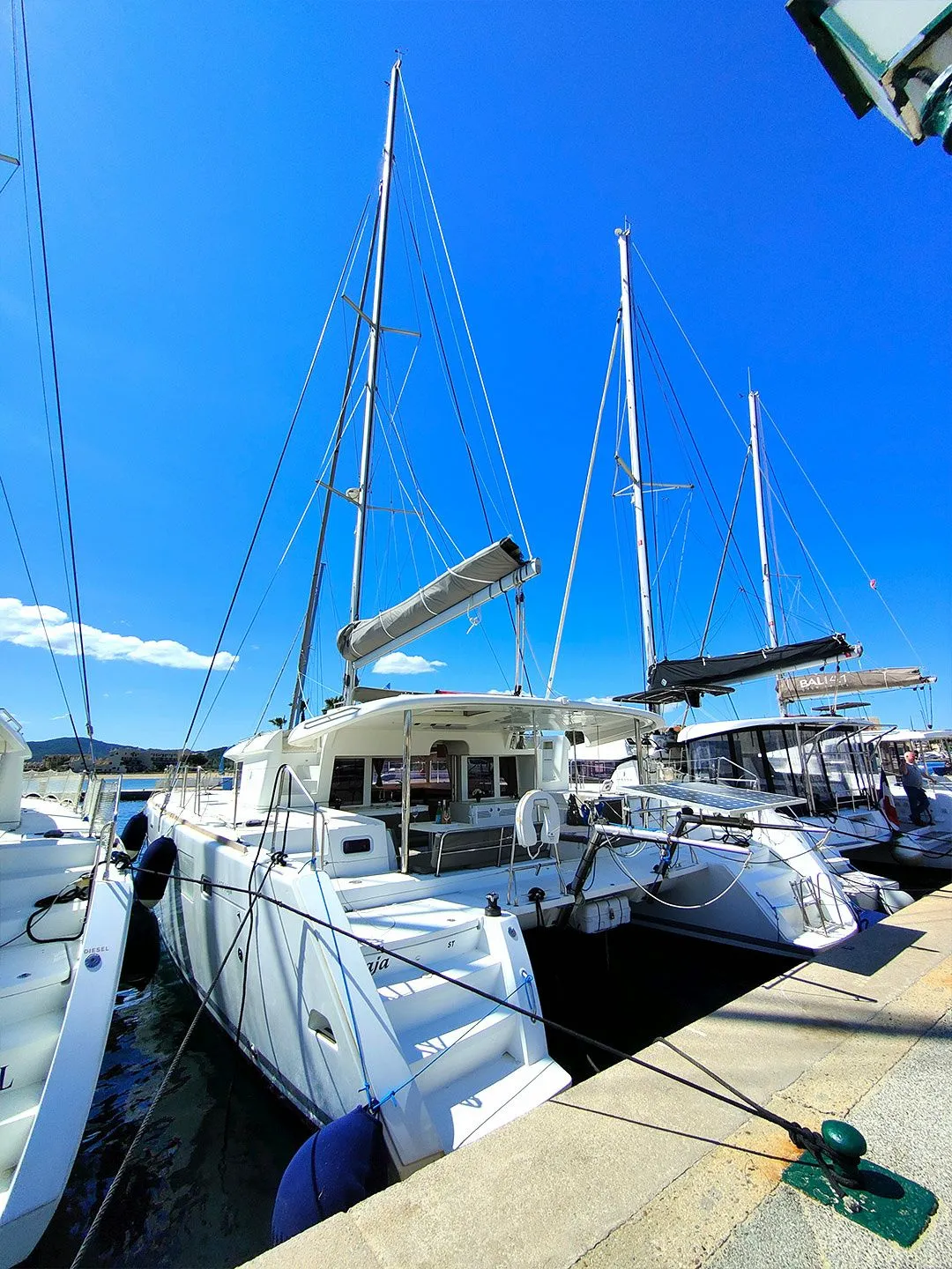 Explore Grimaud on a 13.96m Rental Catamaran Lagoon 450 F