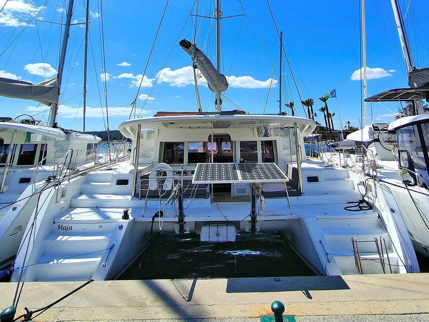 Explore Grimaud on a 13.96m Rental Catamaran Lagoon 450 F