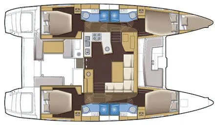 Rent a 13.96m Catamaran in Marmaris
