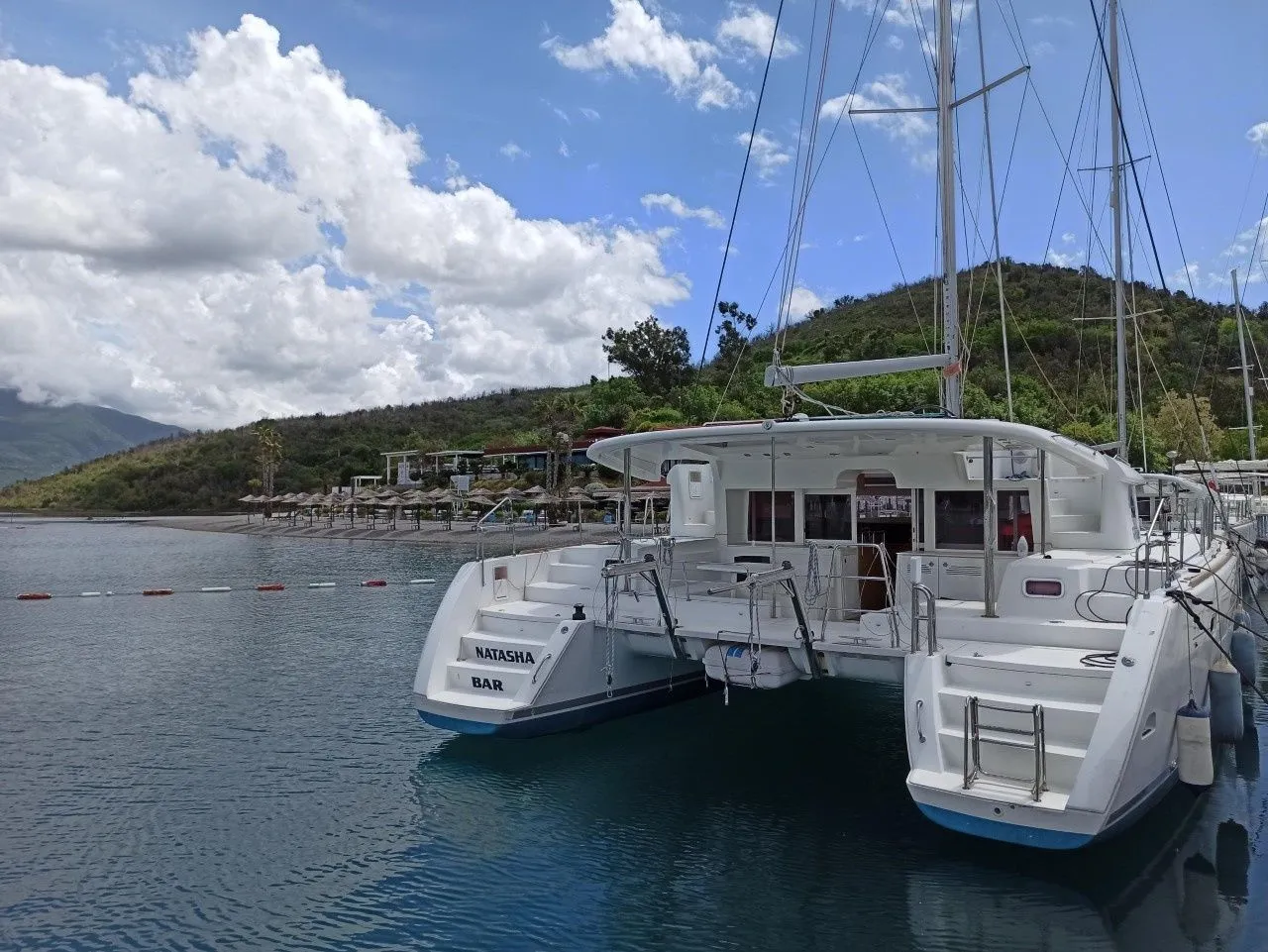 Explore Tivat on a 13.98m Rental Catamaran