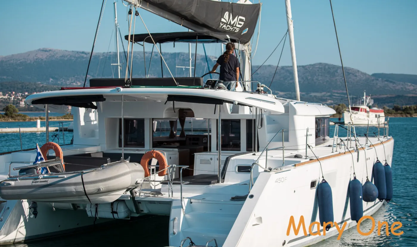 Explore Paleros on a 13.96m Rental Lagoon 450 F