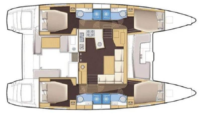 Rent a 13.96m Catamaran Lagoon 450 F in Sant Antoni de Portmany