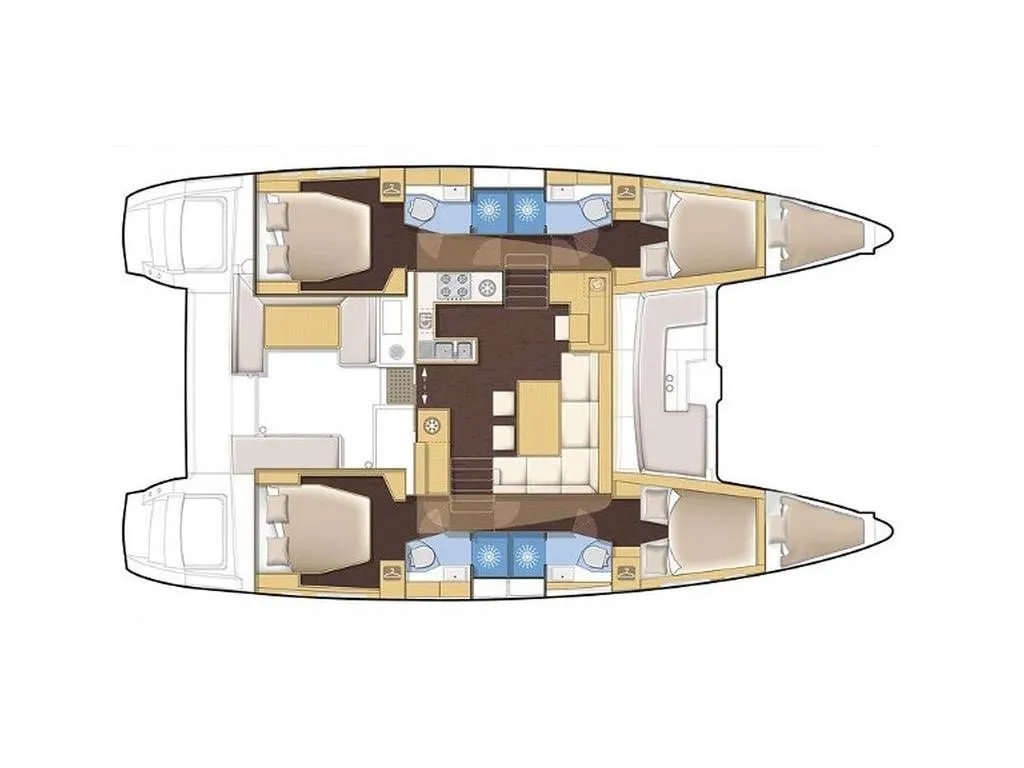 Rent a 13.93m 6 Cabin Catamaran in Rogač