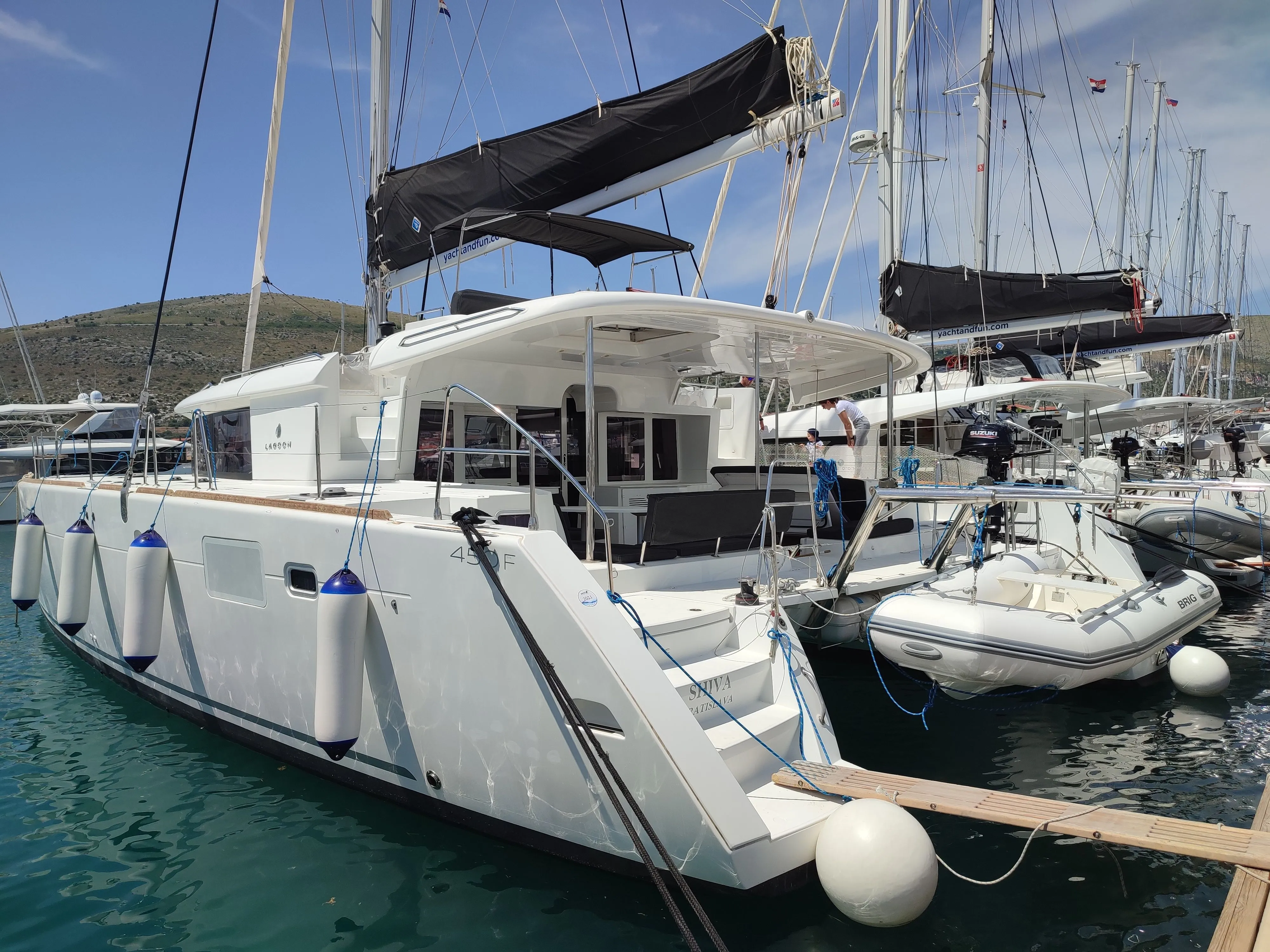 Explore Trogir on a 13.96m Lagoon 450 F Catamaran Rental