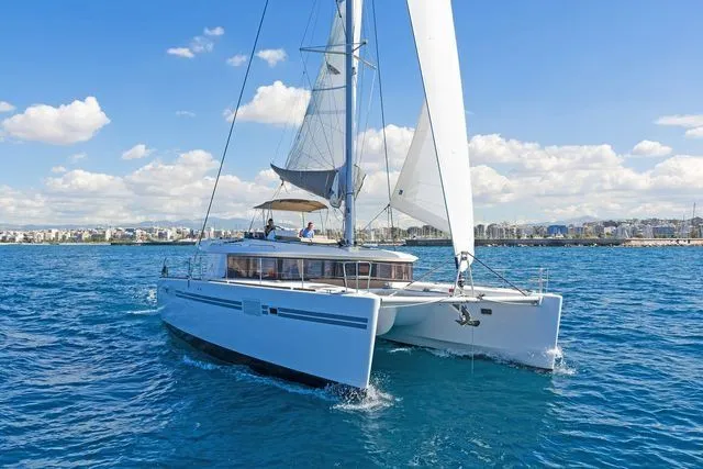 13.96m Rhodes Town 6 Cabin Catamaran Hire