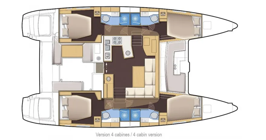 Rent a 13.96m Lagoon 450 S Catamaran in Cambrils