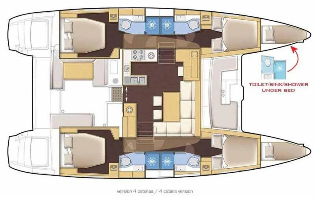 Rent a 13.99m Lagoon 46 Catamaran in Ajaccio