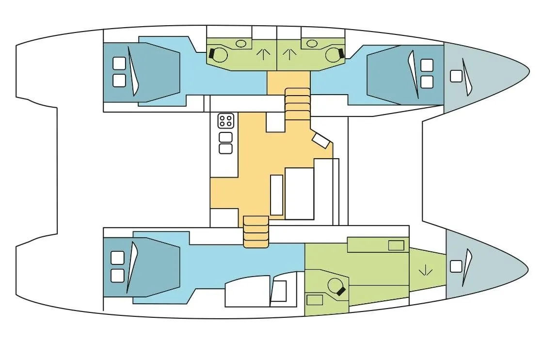 Charter a 13.99m Catamaran in Angra dos Reis