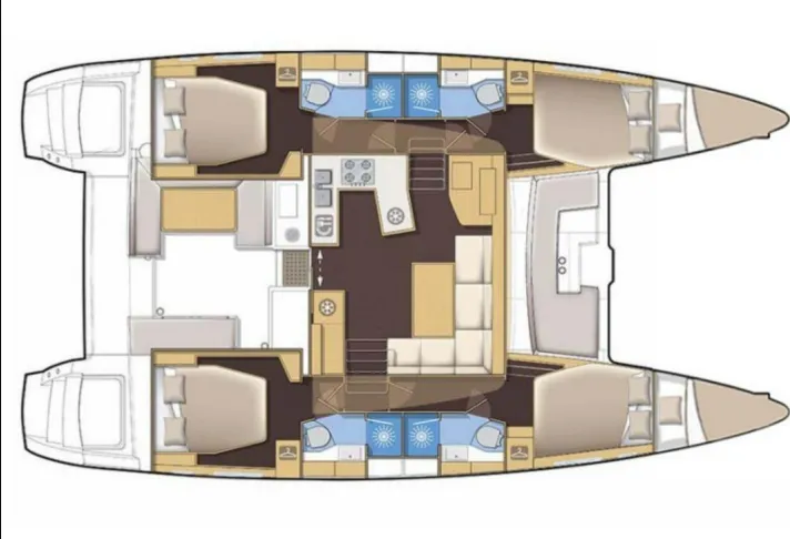 Explore Castillo del Aguila on a 14m Rental Catamaran Lagoon 46