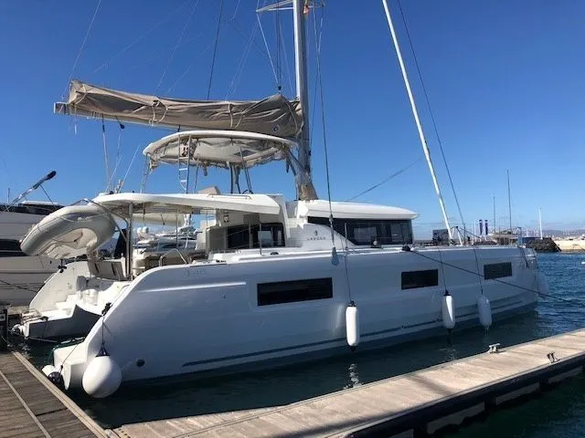 Explore Castillo del Aguila on a 14m Rental Catamaran Lagoon 46