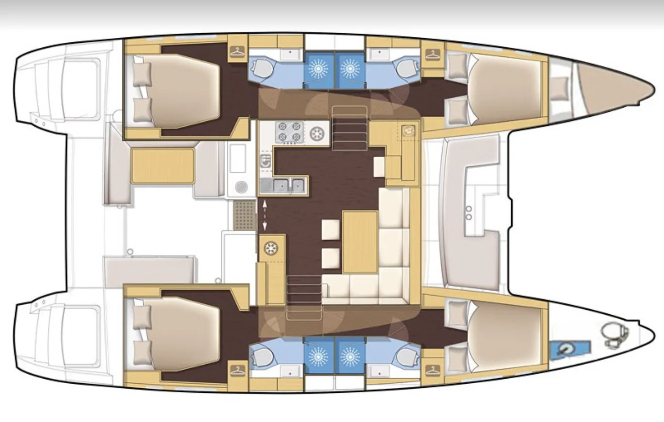 Explore Furnari on a 13.99m Rental Catamaran Lagoon 46