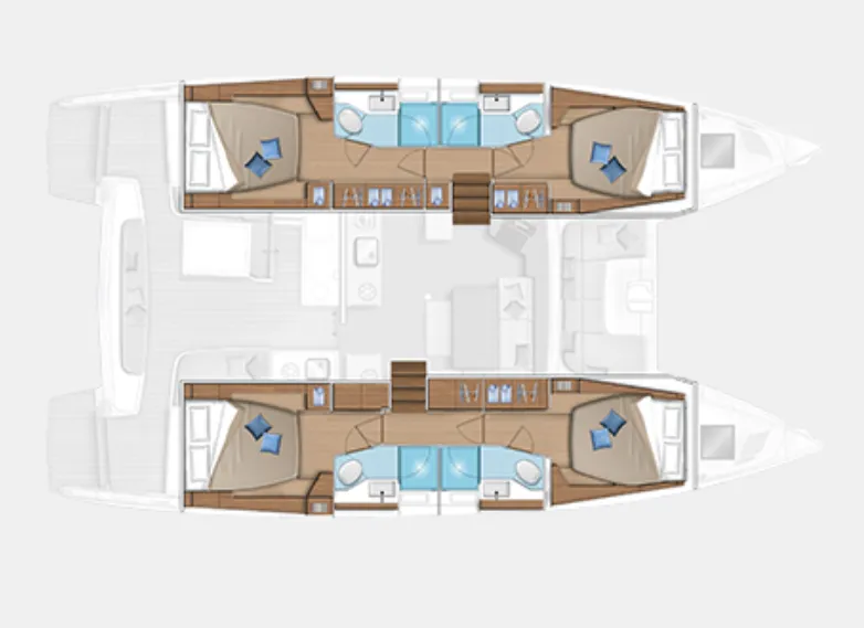 Charter a 14.3m Catamaran Lagoon 46 in Gustavia
