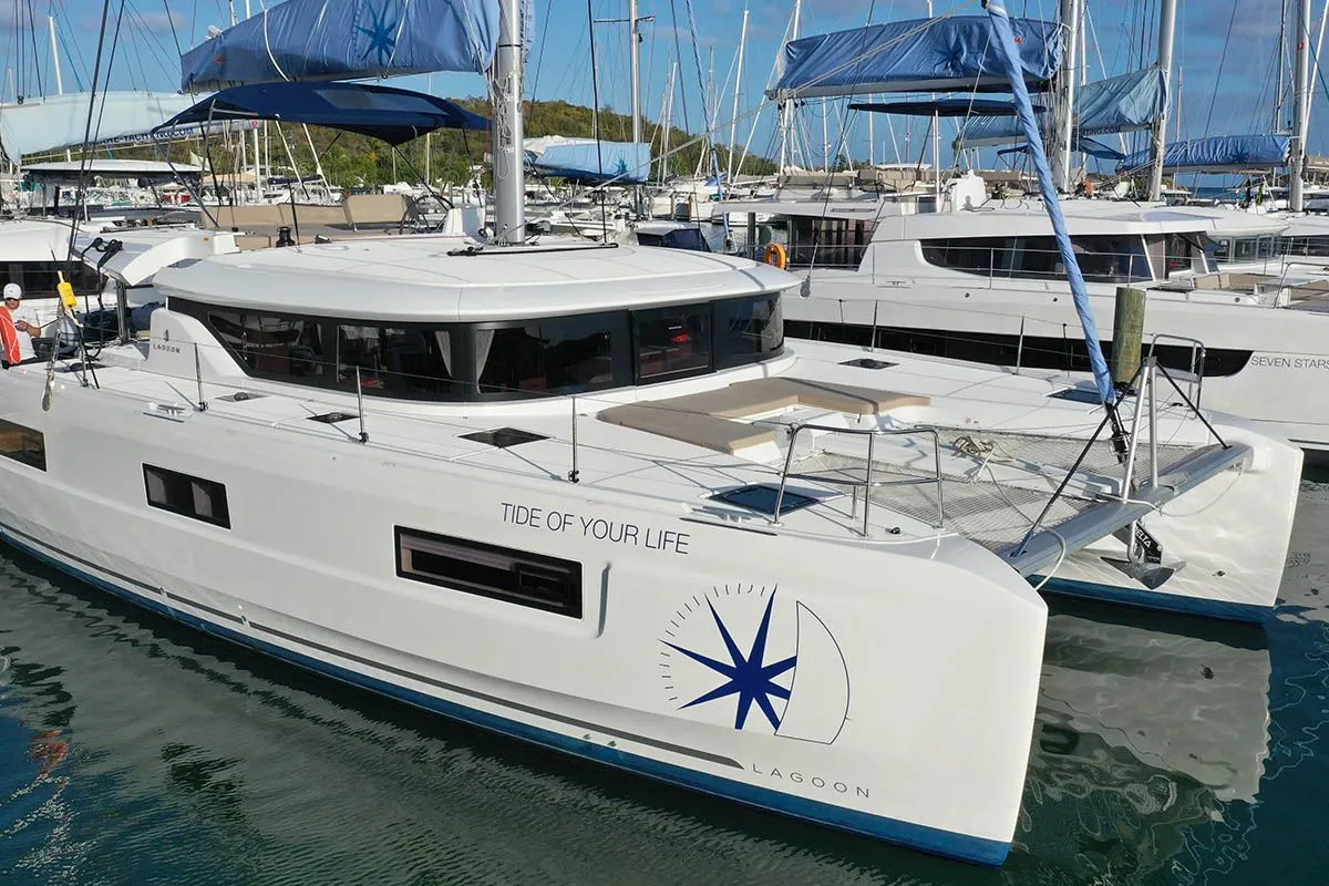 Explore Jamestown on a 13.99m Rental Lagoon 46