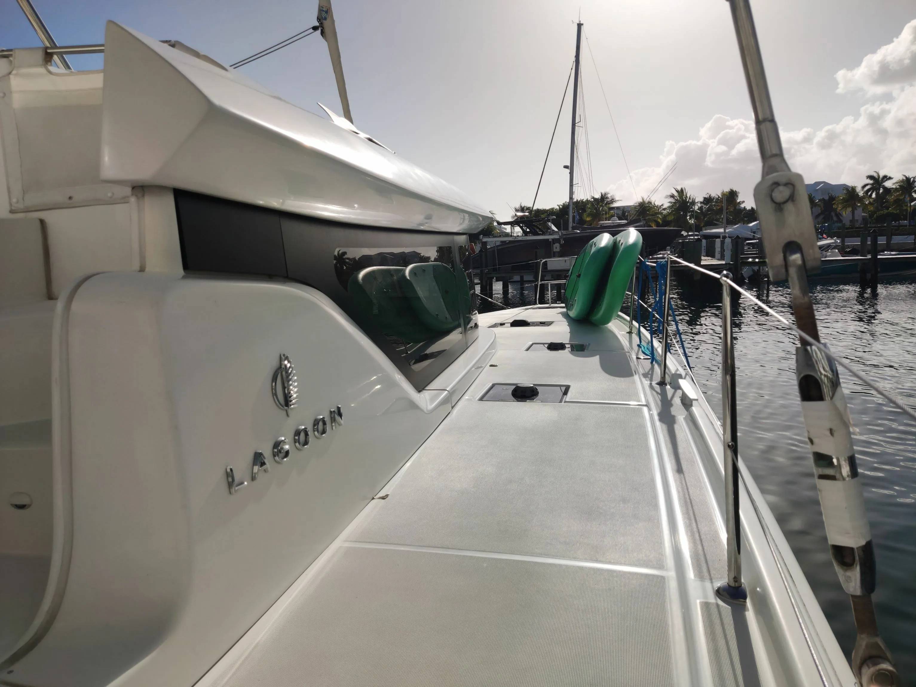 Explore Palm Cay on a 13.99m Rental Lagoon 46