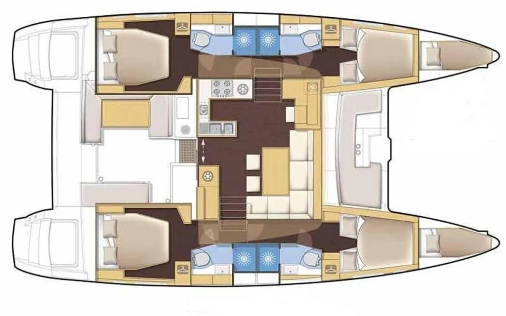 Rent a 13.99m Lagoon 46 Catamaran in Portocolom