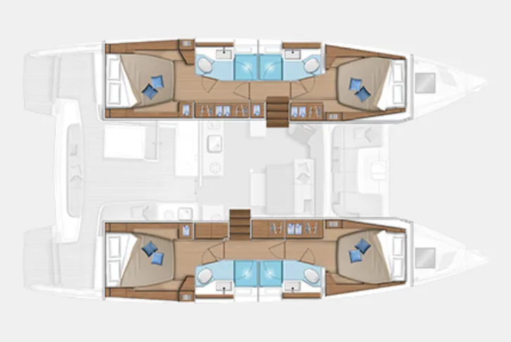 Charter a 13.99m Lagoon 46 Catamaran in Paleros