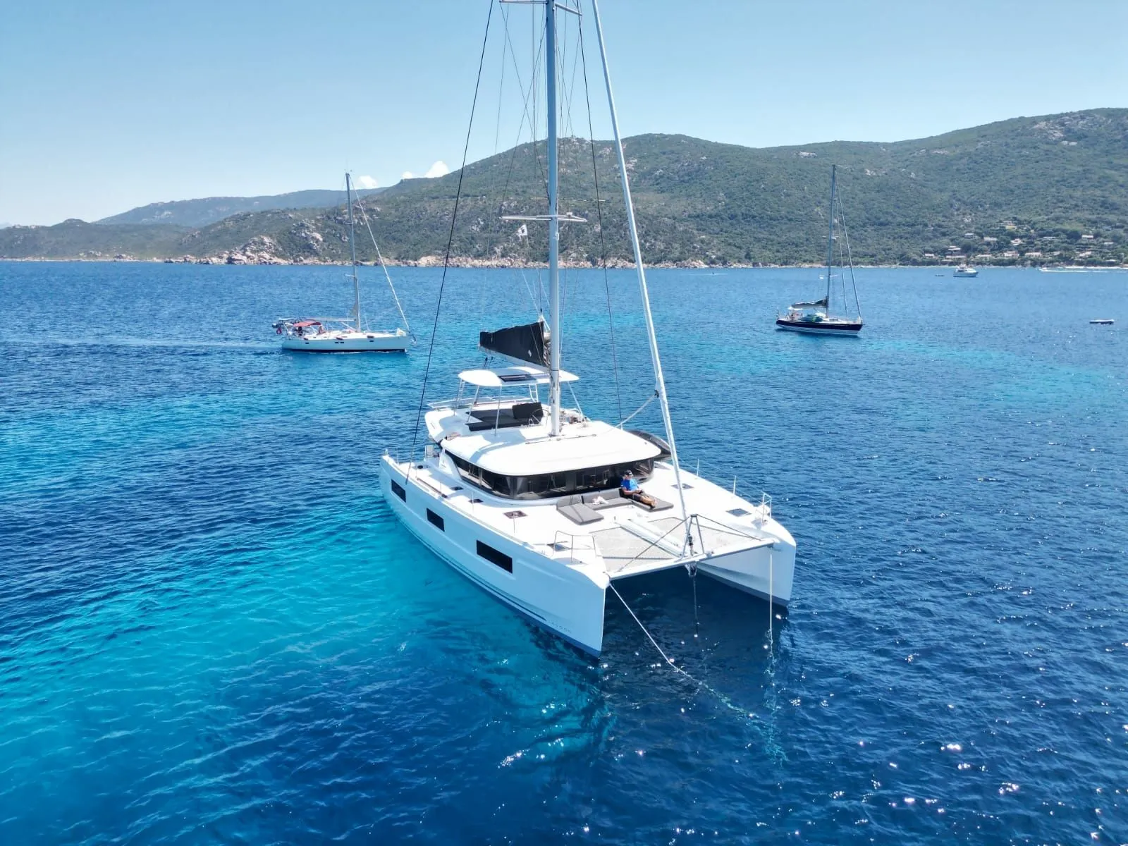 Explore Ajaccio on a 13.96m 6 Cabin Catamaran Rental