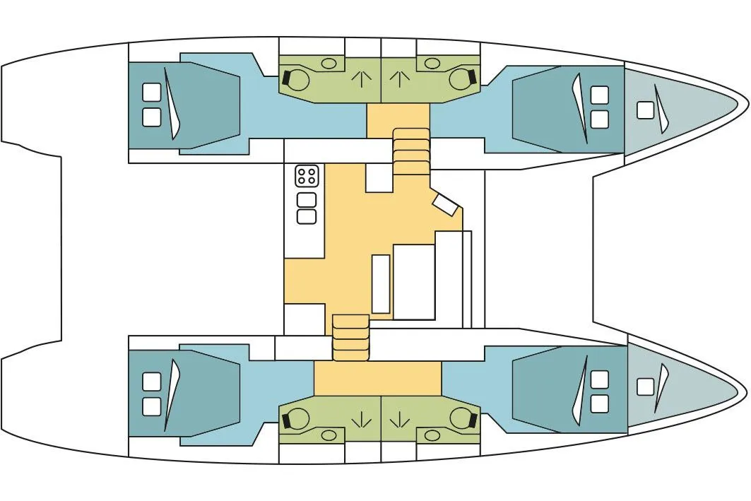 Charter a 13.99m 4 Cabin Catamaran in Port d'Andratx
