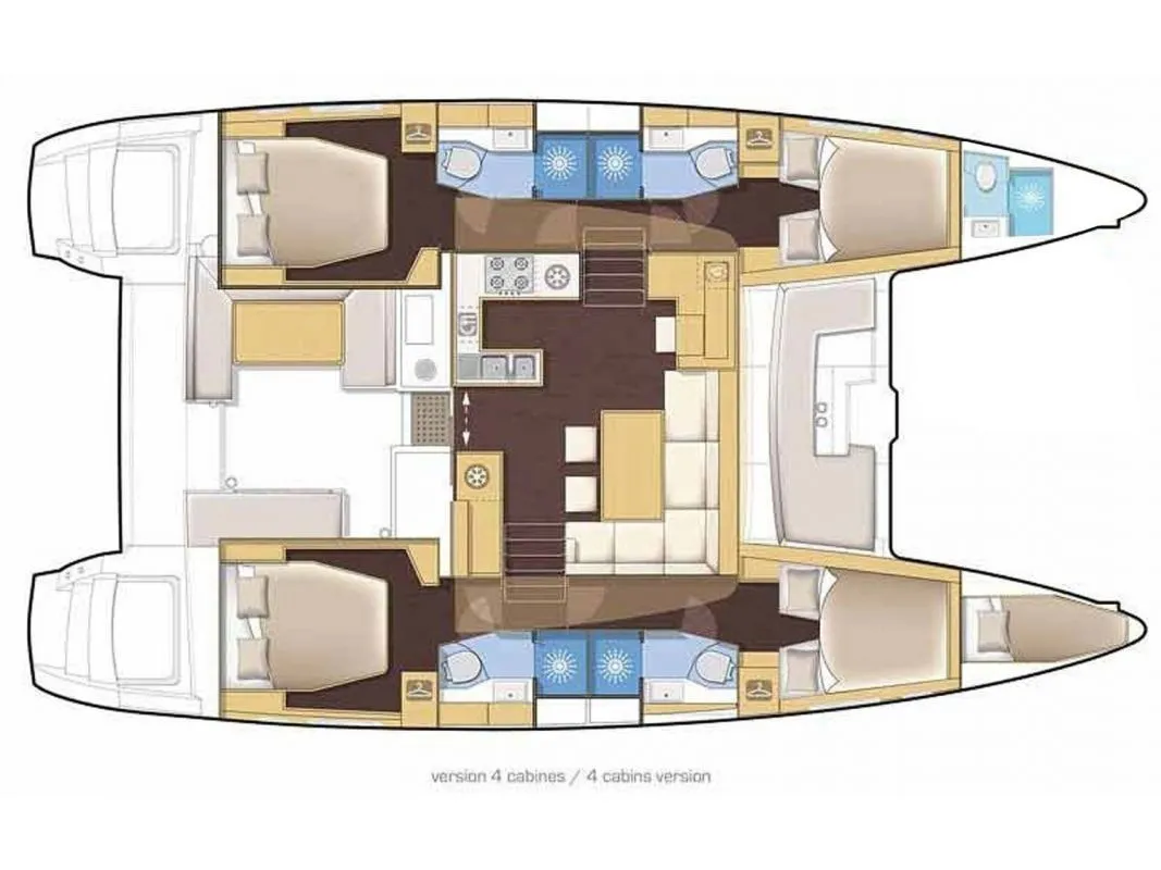Charter a 13.99m Catamaran Lagoon 46 in Porto Rotondo