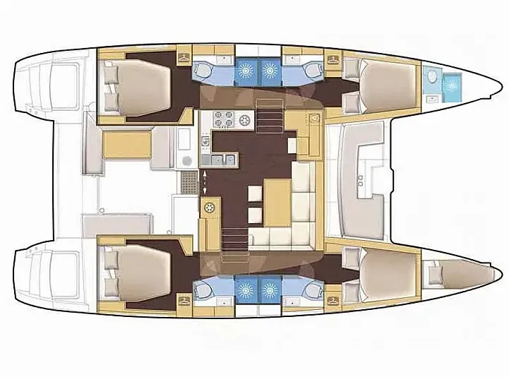 Rent a 13.99m Lagoon 46 Catamaran in Sivota