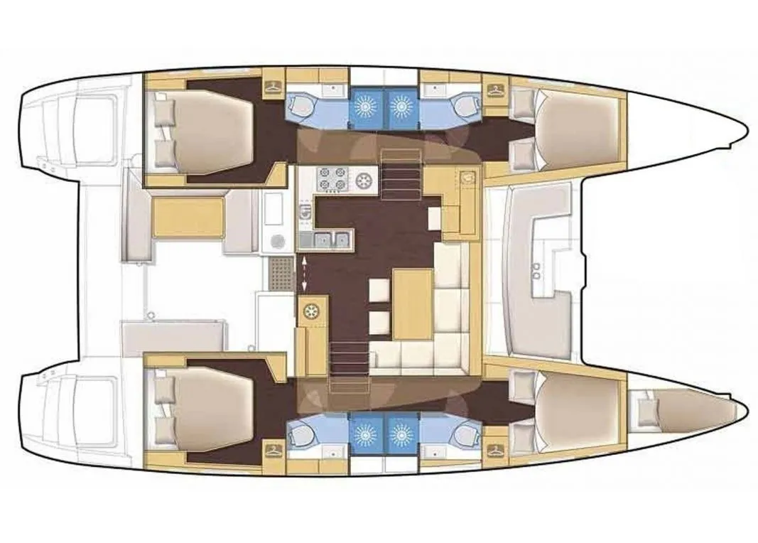 13.99m Preveza Lagoon 46 Catamaran Hire
