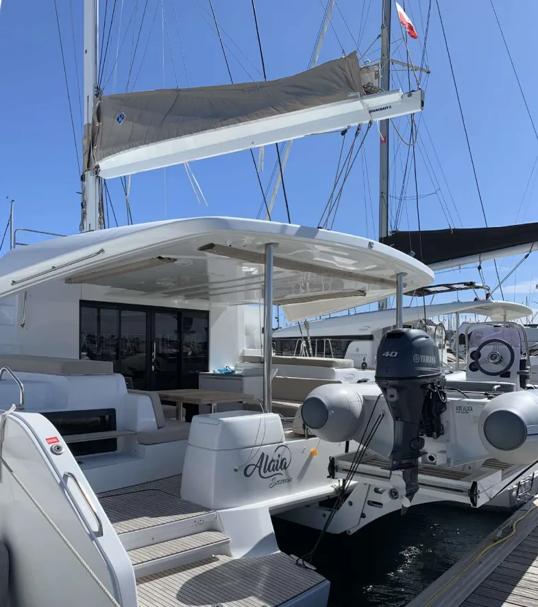 Explore Saint-Raphaël on a 14.75m 4 Cabin Catamaran Rental