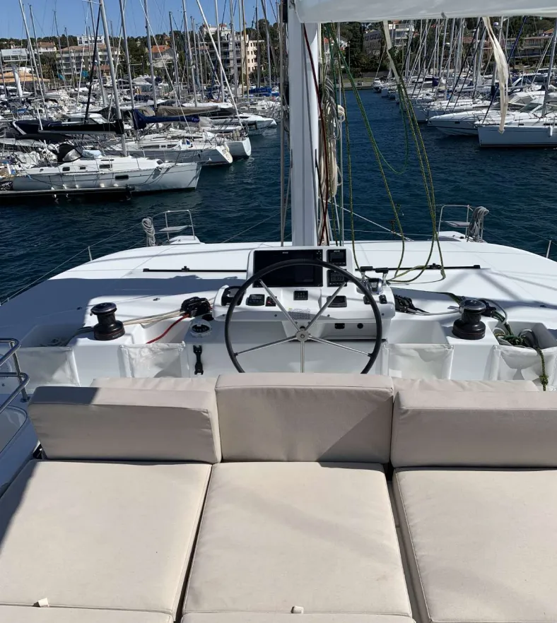 Explore Saint-Raphaël on a 14.75m 4 Cabin Catamaran Rental