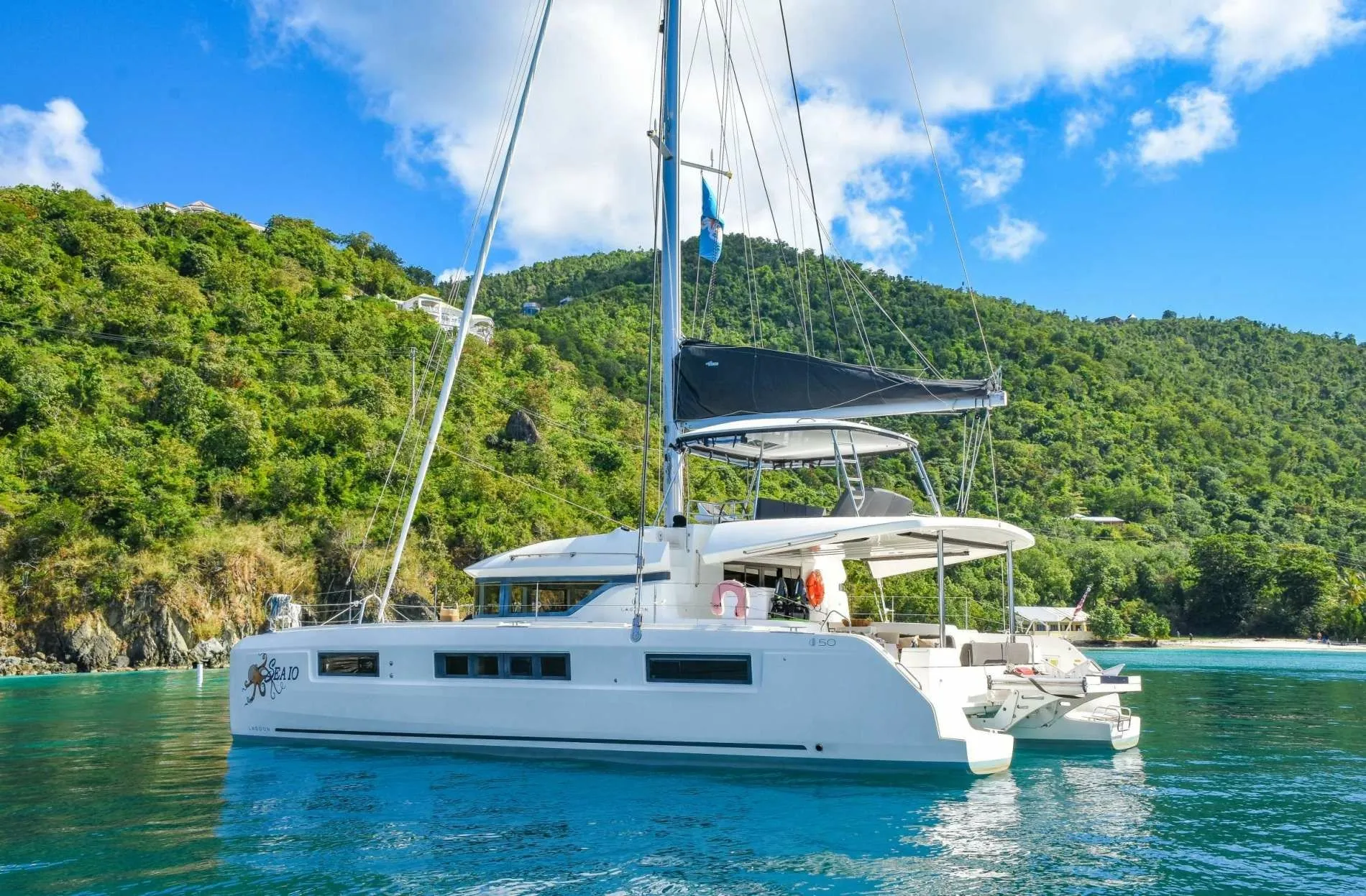 Explore Jamestown on a 14.75m Lagoon 50 Catamaran Rental