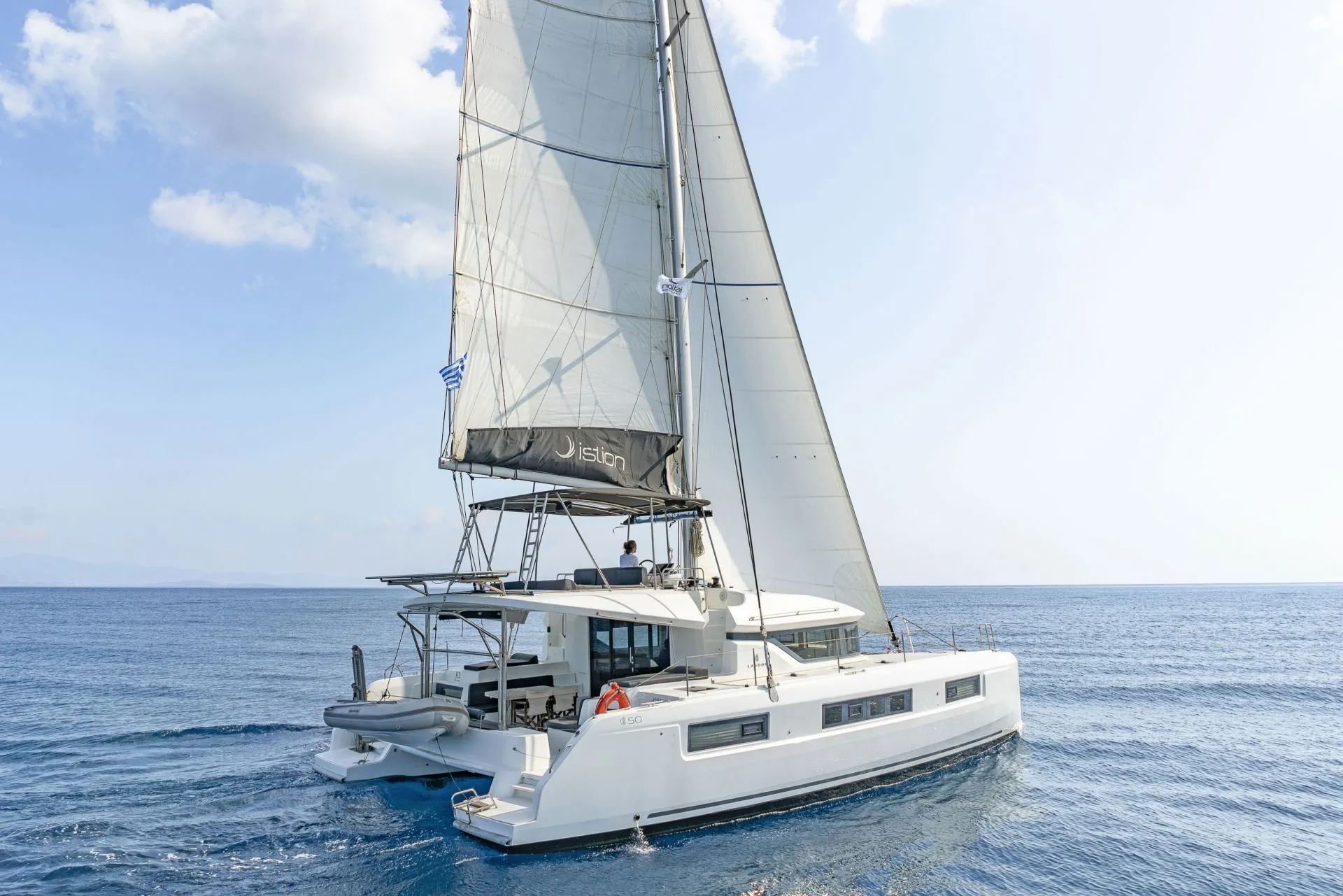 Explore Kos Town on a 14.75m Rental Lagoon 50