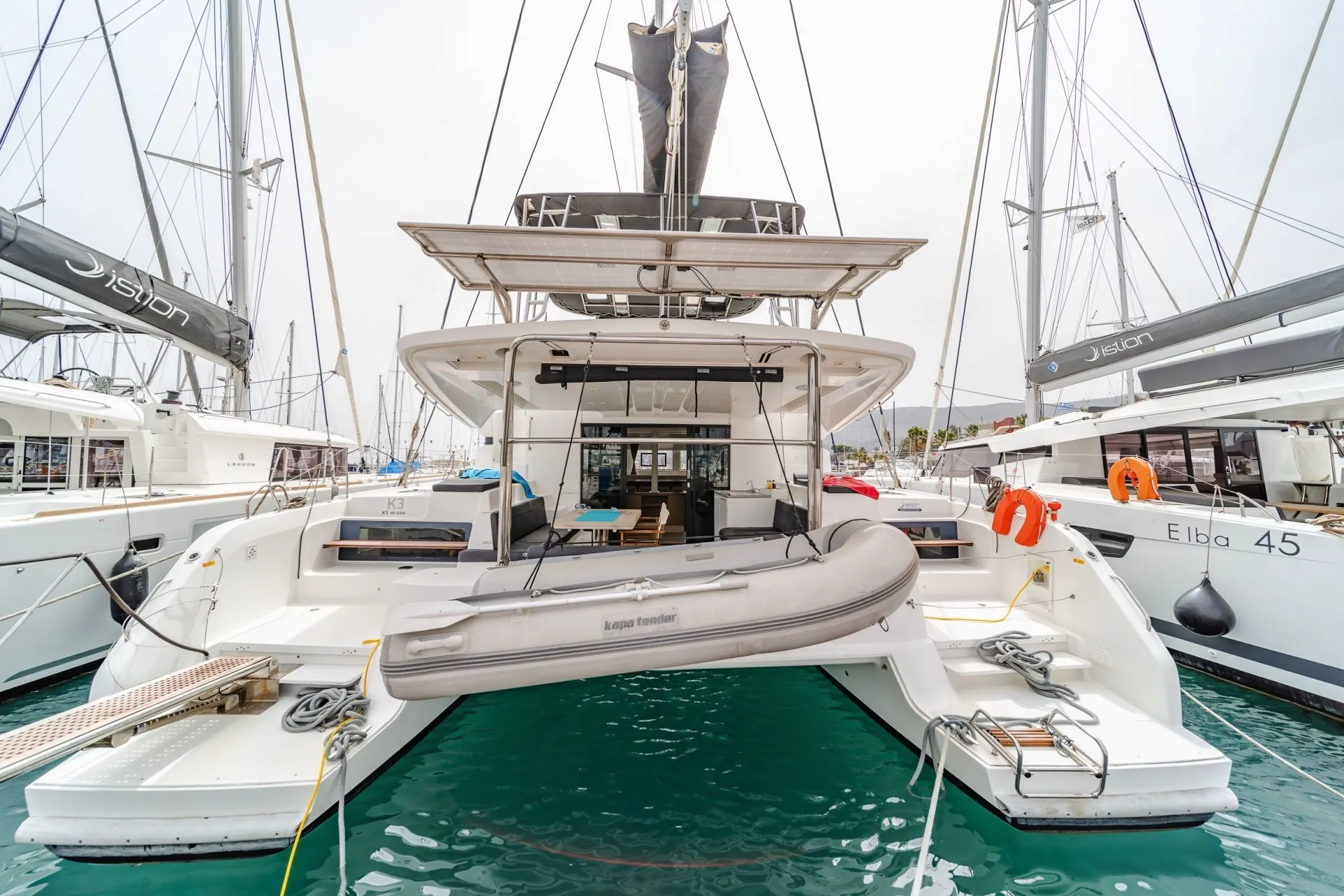 Explore Kos Town on a 14.75m Rental Lagoon 50