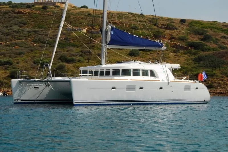Explore Parikia on a 15.54m 5 Cabin Catamaran Rental