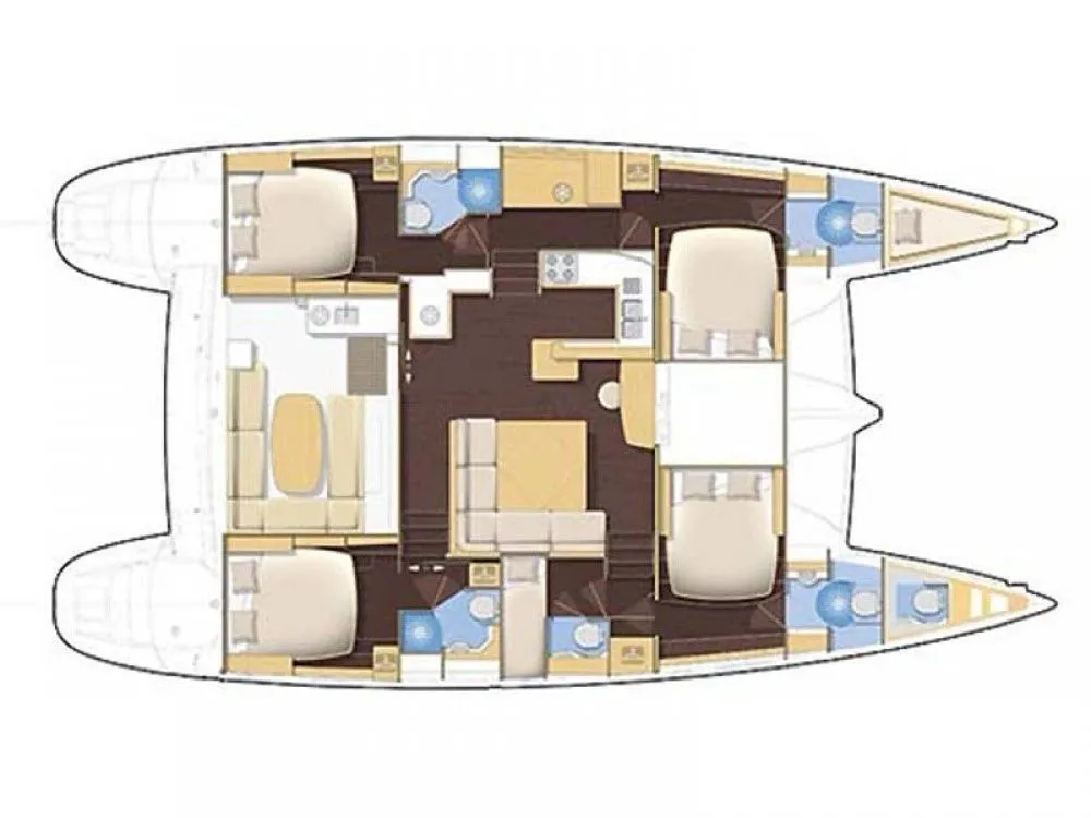Charter a 15.54m Lagoon 500 Catamaran in Corralejo