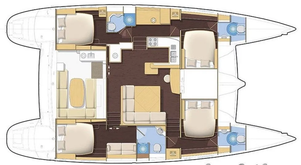 Rent a 15.24m Lagoon 500 Catamaran in Fethiye