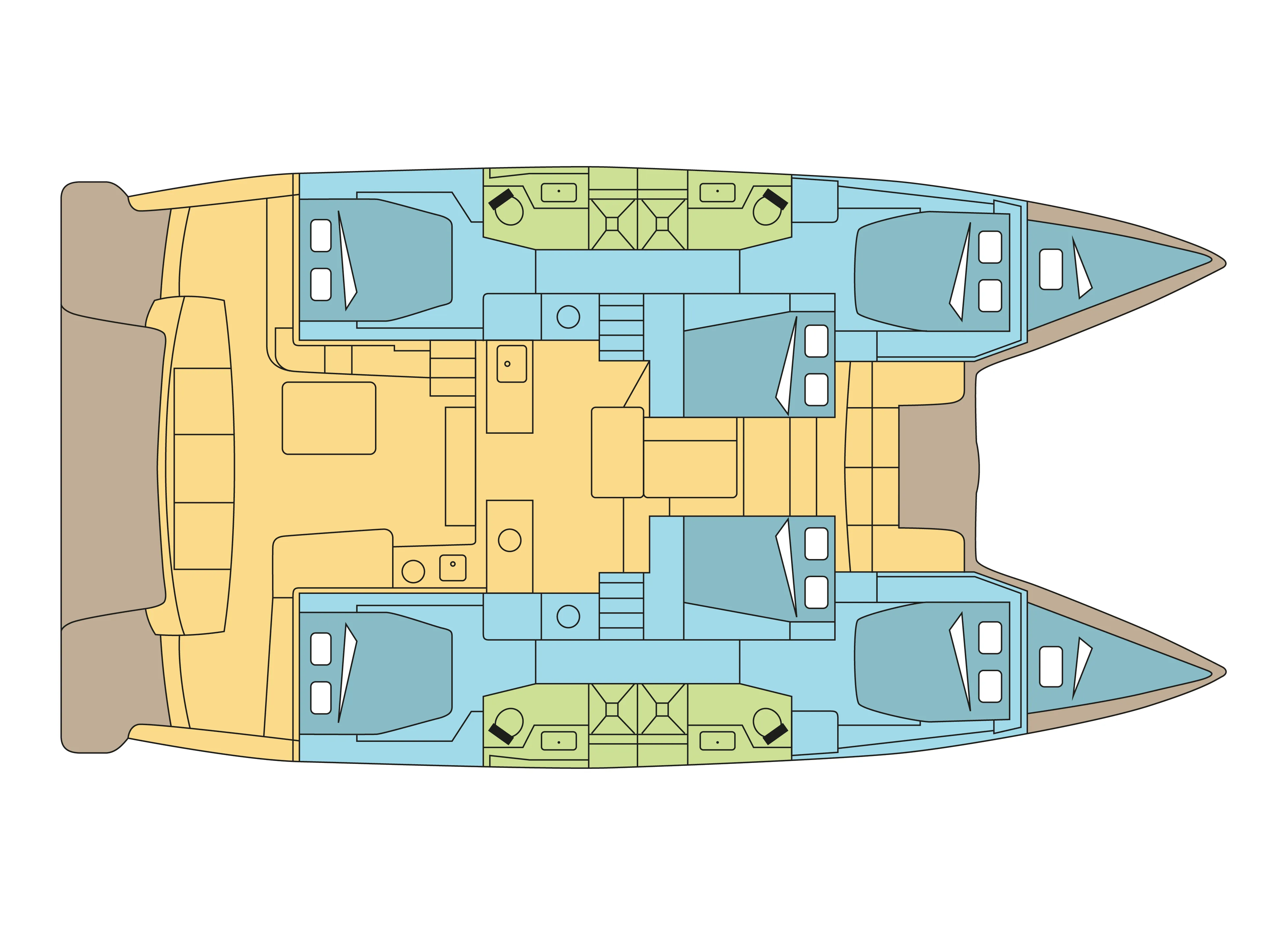 15.35m La Paz Catamaran Hire