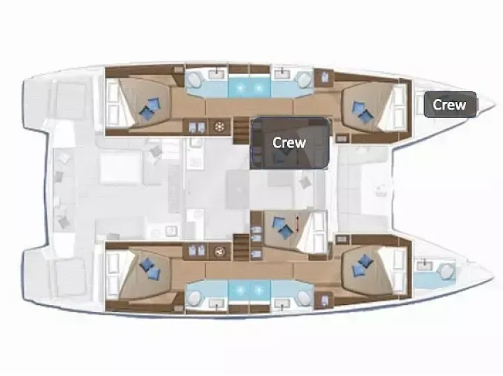 Charter a 15.6m 5 Cabin Catamaran in Sivota