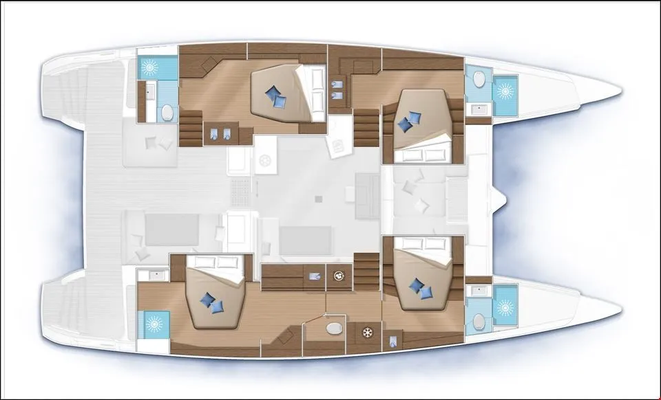 Charter a 15.8m Lagoon 52 F Catamaran in Göcek