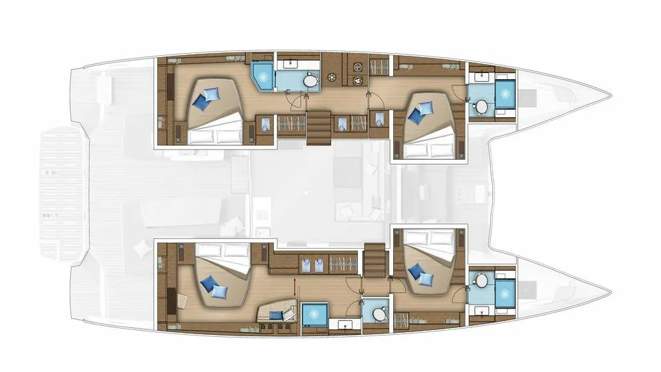Charter a 16.56m Catamaran Lagoon 55 in Saint Thomas