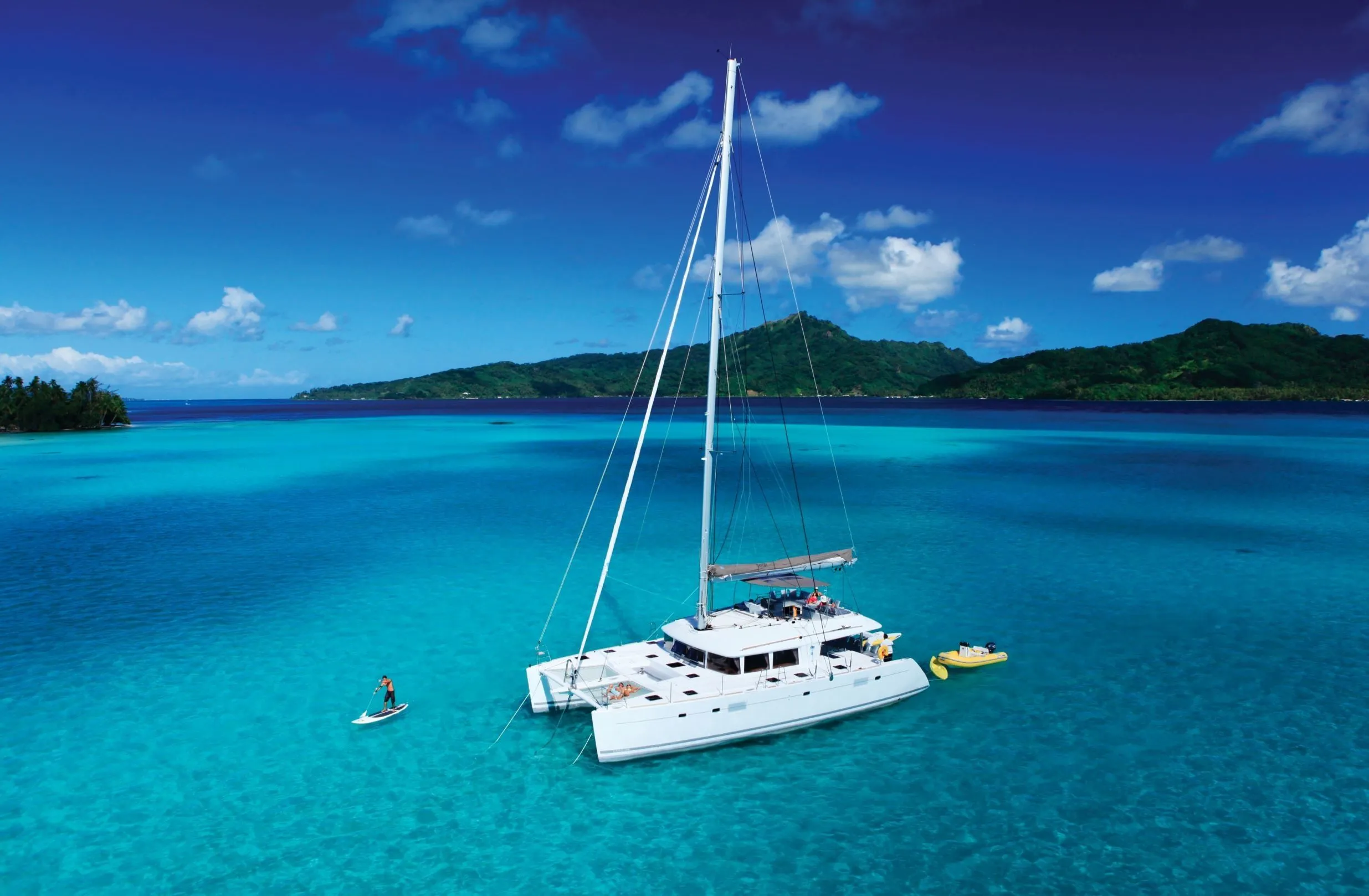 Explore Uturoa on a 17.07m Rental Catamaran Lagoon 560