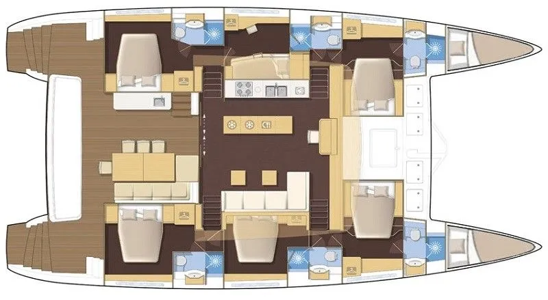 Rent a 18.9m Lagoon 620 Catamaran in Kastela