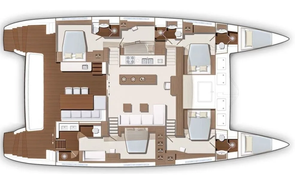 Rent a 19.5m Power Catamaran Lagoon 630 MY in Lavrion
