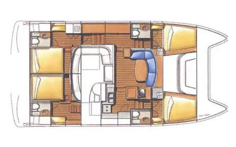 Charter a 13.11m Power Catamaran Lagoon Power 43 in Marmaris