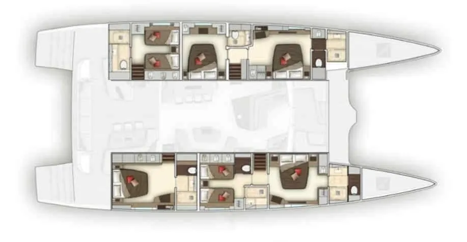 Rent a 23.77m Lagoon Seventy 7 Catamaran in Bonifacio