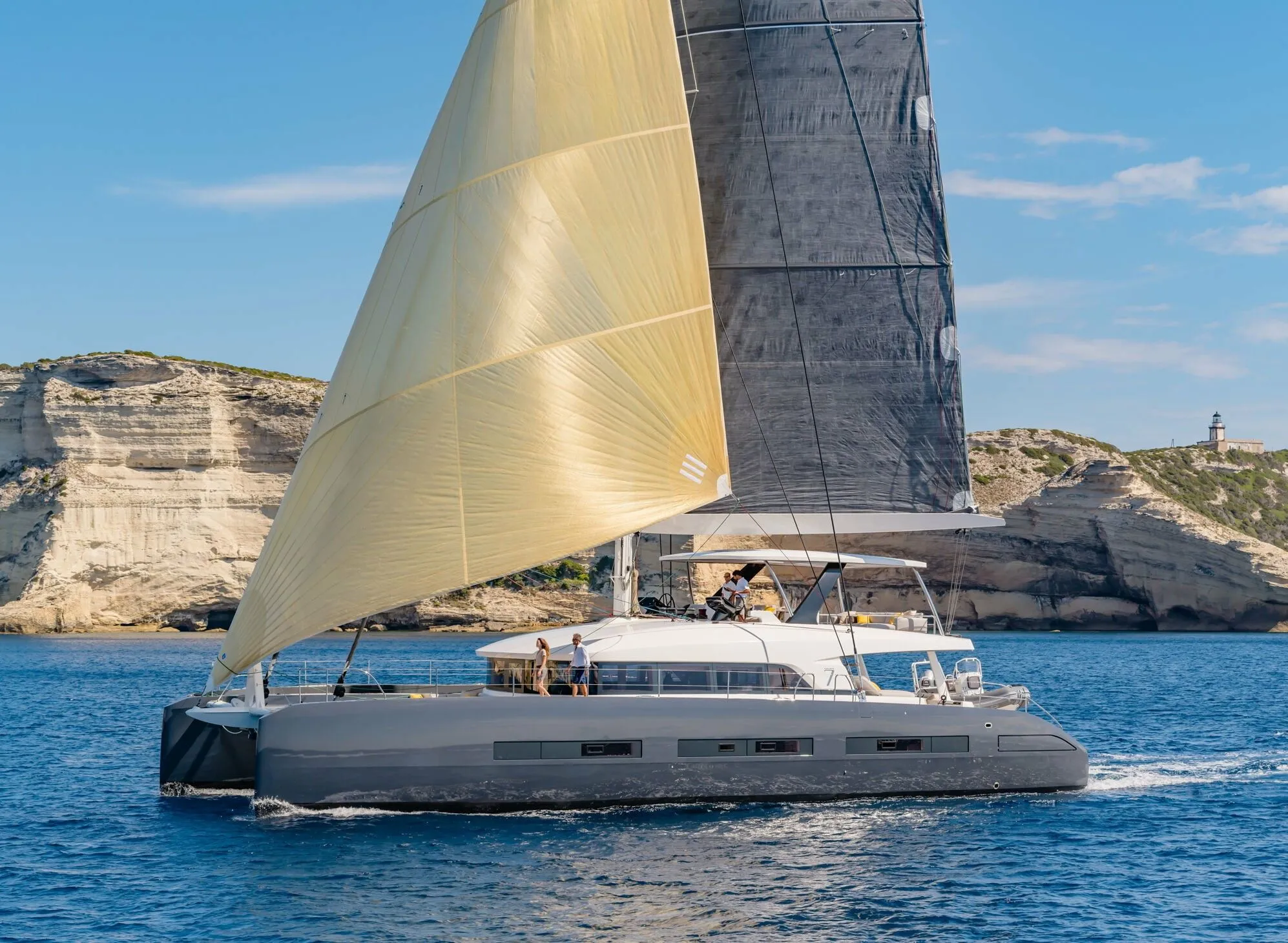 Rent a 23.77m Lagoon Seventy 7 Catamaran in Bonifacio