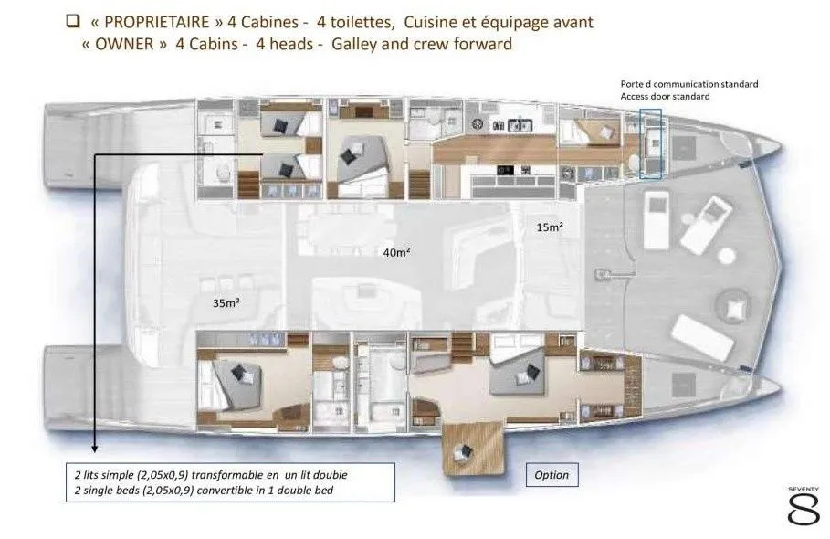 Rent a 23.8m 4 Cabin Power Catamaran in Anse Marcel