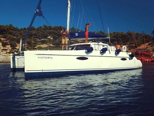 Rent a 11.9m Catamaran in Vlychada