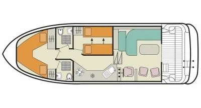 Explore Wolfsbruch on a 12m Rental House Boat