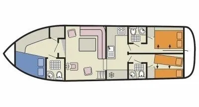 Explore Portiragnes on a 12.75m Rental House Boat
