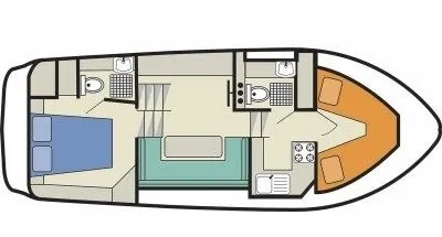 Charter a 10.2m 2 Cabin House Boat in Portiragnes