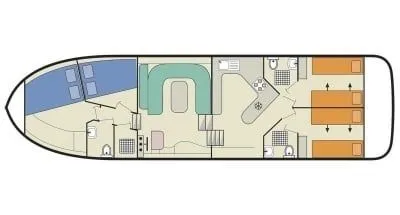 Rent a 14.5m 4 Cabin House Boat in Portiragnes