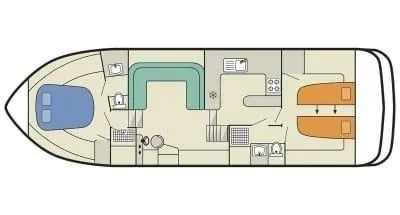 Rent a 13.25m 2 Cabin House Boat in Le Mas d'Agenais